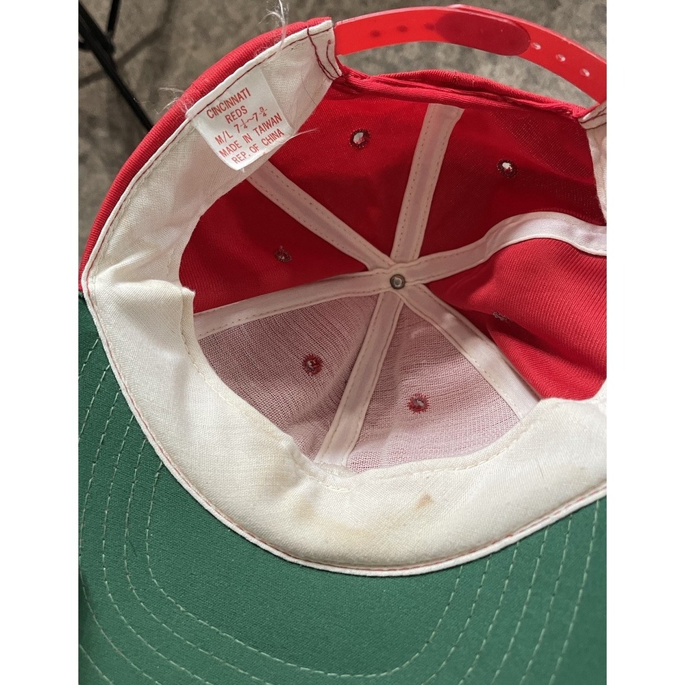 Vintage 80d Cincinnati Reds SnapBack Made In Taiwan - Picture 3 of 3